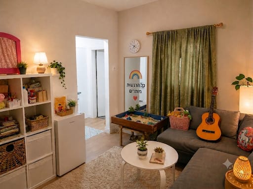 הקליניקה בגינוסר, עם בובות, תחפושות, גיטרה ומשחקים